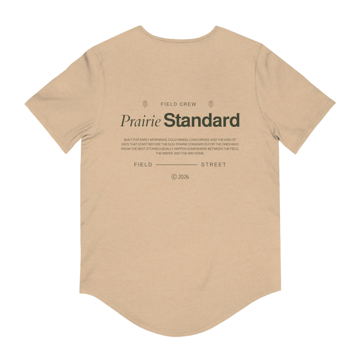 The Field Crew Standard Curved Tee